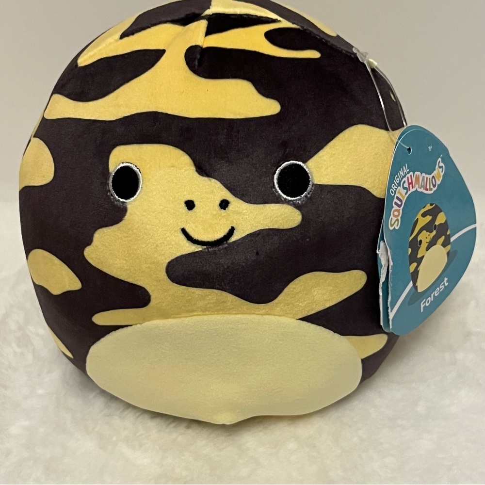 Squishmallow Forest Salamander, Yellow Black, Garden Squad, Spring 🌸, 7” New